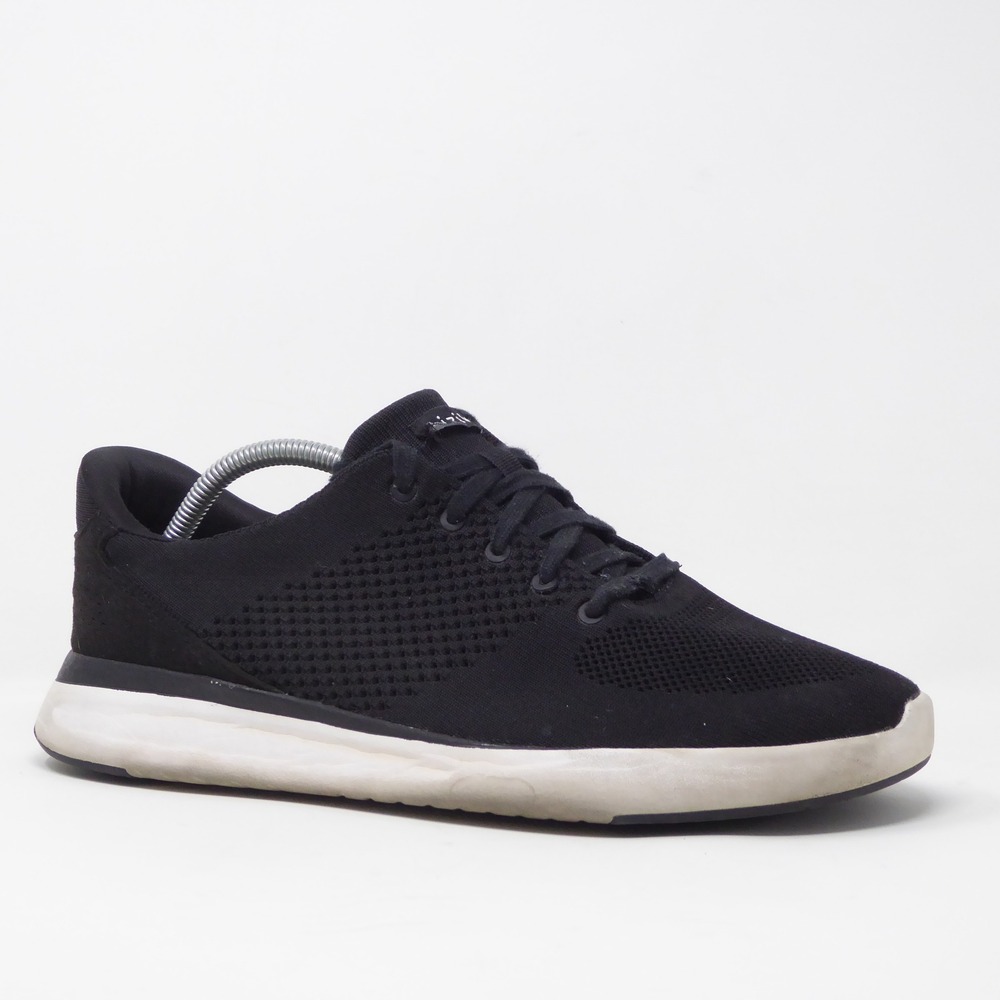 Kizik Mens Lima Shoes Black Hands-Free Slip-On Knit Sneakers 10.5 Wide